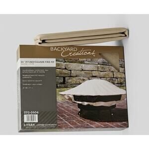 Backyard Creations 56" Round/Square Fire Pit Deluxe Cover - New (Open Box)